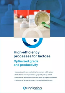 High-efficiency processes for lactose