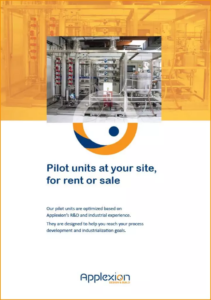Pilot units at your site for rent or sale