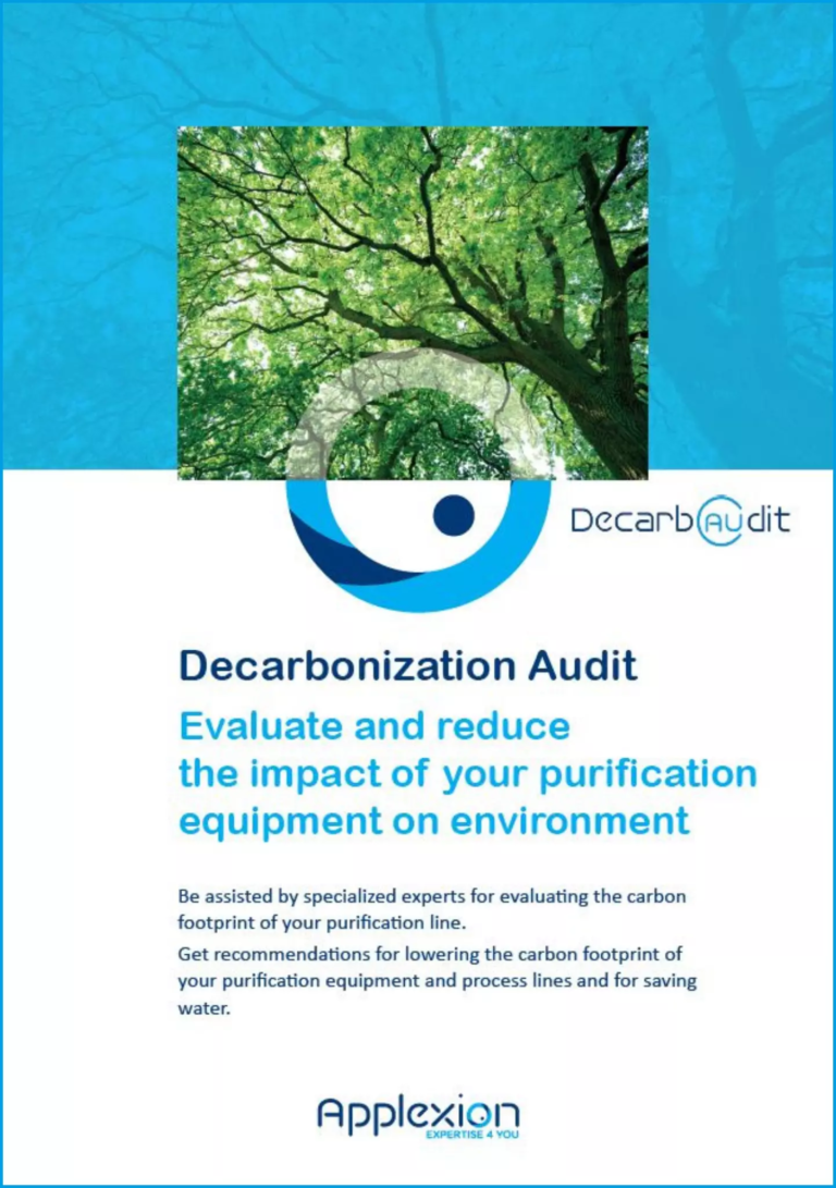 Decarbonization Audit. Evaluate and reduce the impact of your purification equipment on environment.