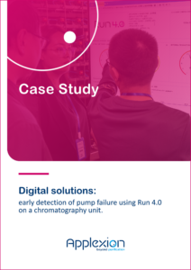 Digital solutions: early detection of pump failure using Run 4.0 on a chromatography unit.