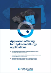 Applexion offering for Hydrometallurgy applications