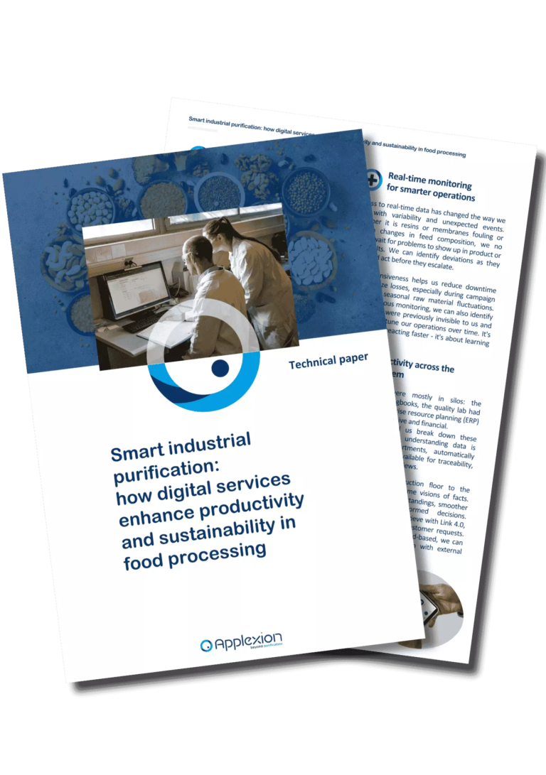 Smart industrial purification: how digital services enhance productivity and sustainability in food processing.